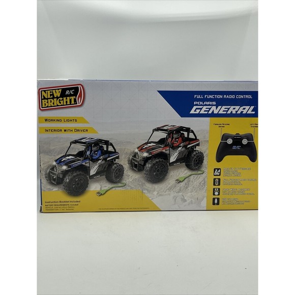 Bright R/C 1:14 Polaris General Red USB Charging Remote Control Car 2.4 Ghz NEW - Picture 4 of 6